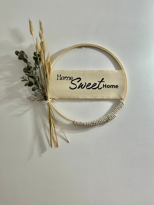 Aro Decorativo "Home Sweet Home" o Personalizalo como quieras.