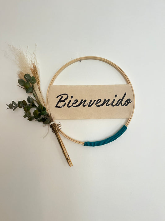Aro Decorativo "Bienvenido" o Personalizalo como quieras.