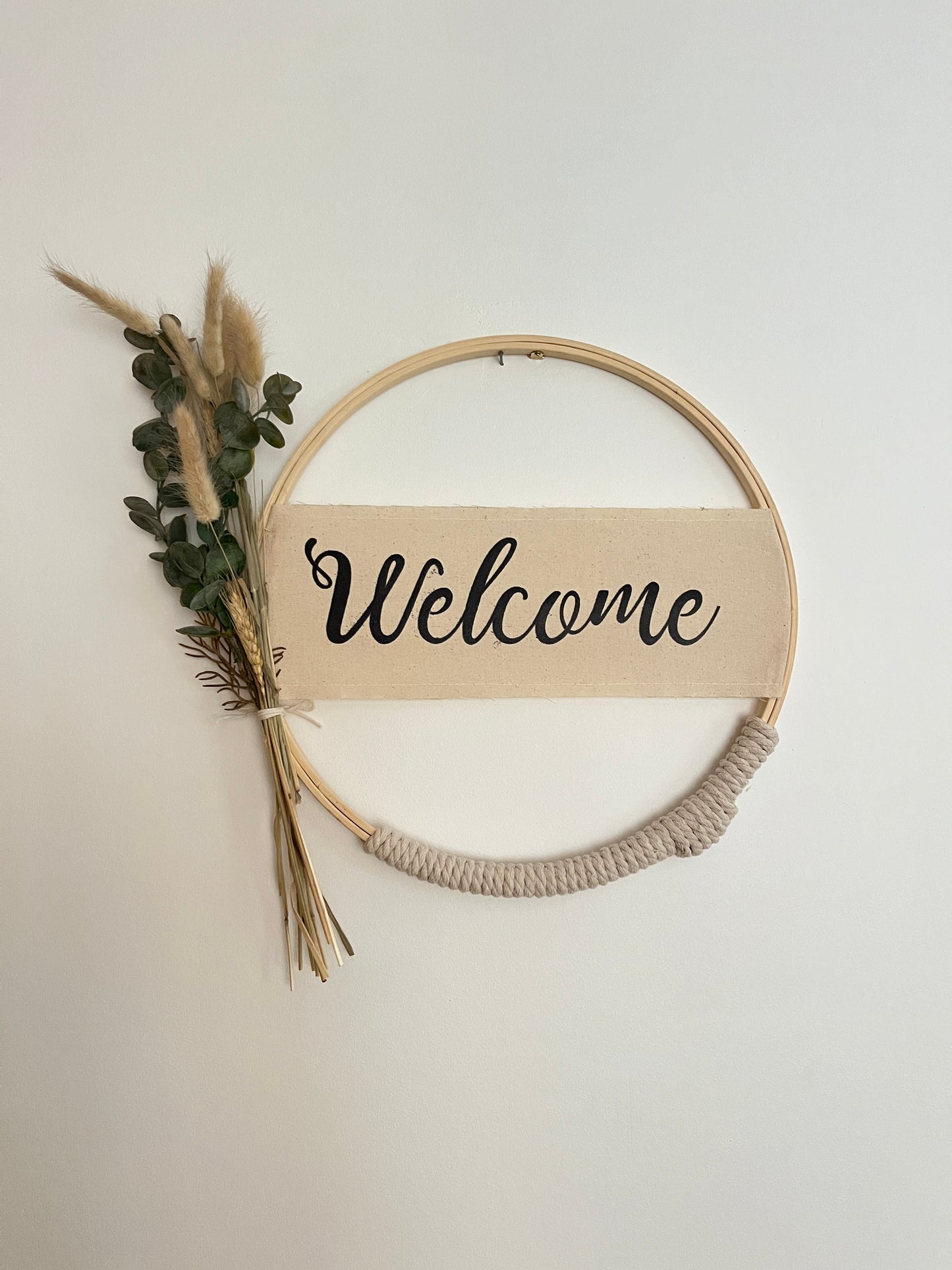 Aro Decorativo Welcome o Personalizalo como tu quieras