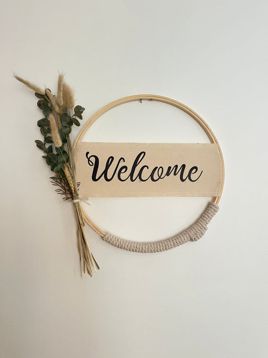 Aro Decorativo Welcome o Personalizalo como tu quieras
